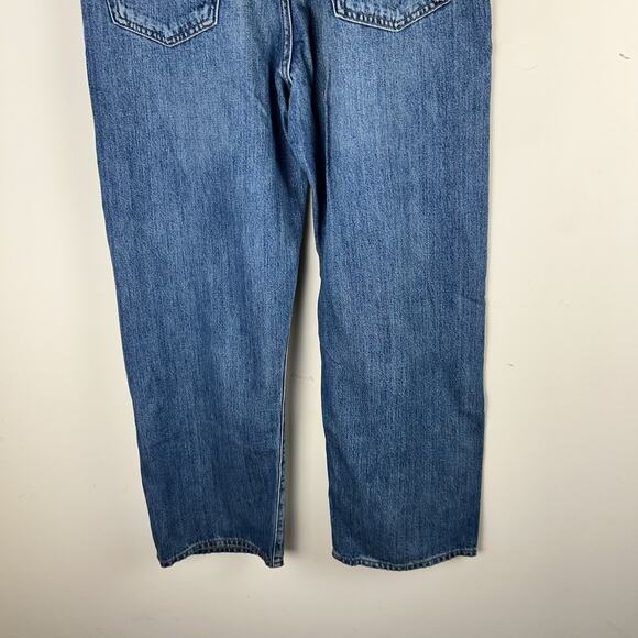 Gap Jeans Mens 34x30 Blue Distressed Baggy Denim NWT Straight Leg Medium Wash - Picture 9 of 10